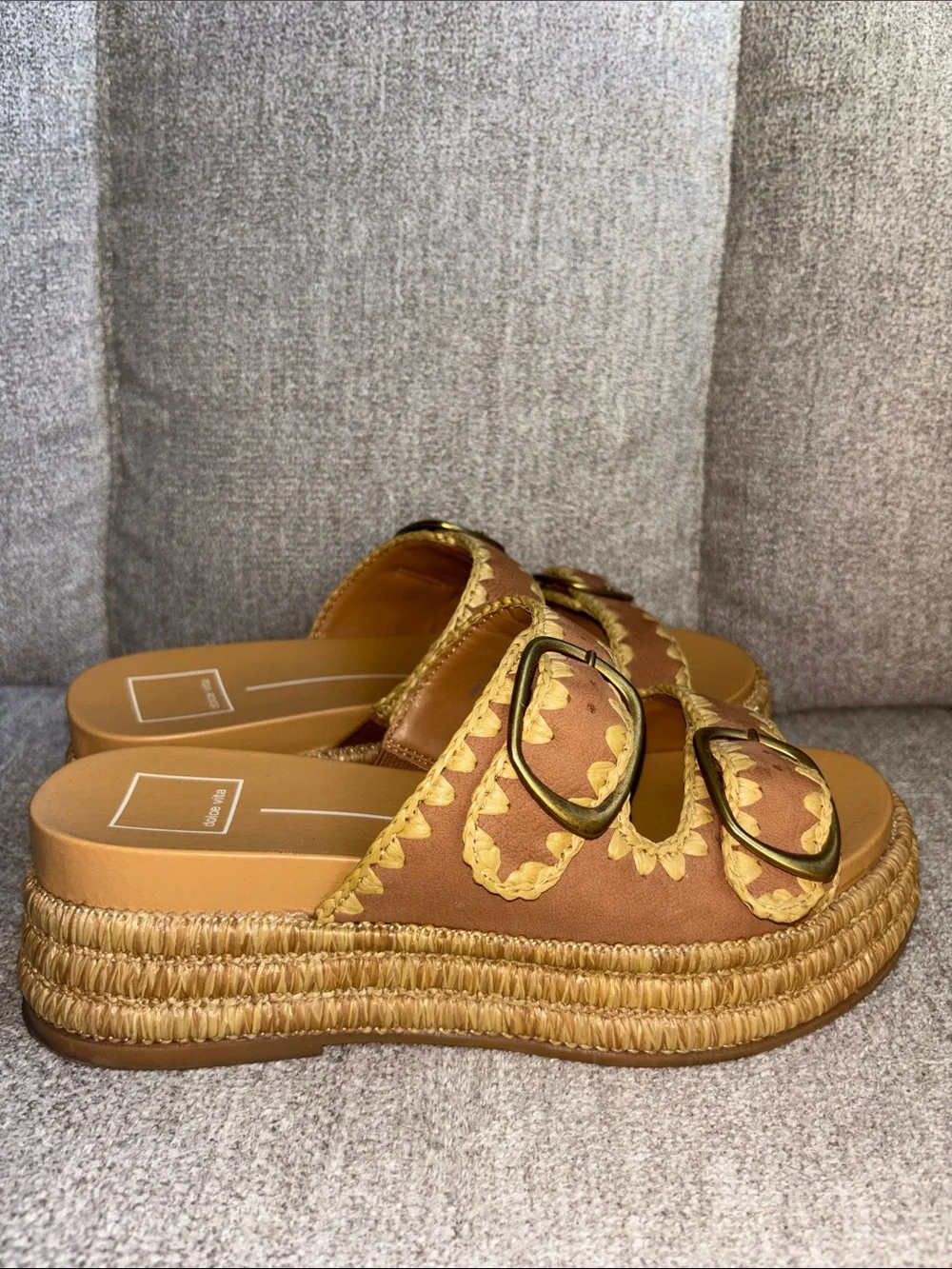 Dolce Vita Wanika Sandals In Brown Nubuck